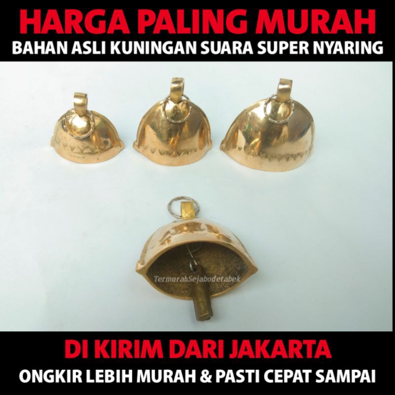 Lonceng Sapi kuningan klontongan sapi kuningan genta kuningan bandul sapi bahan kuningan