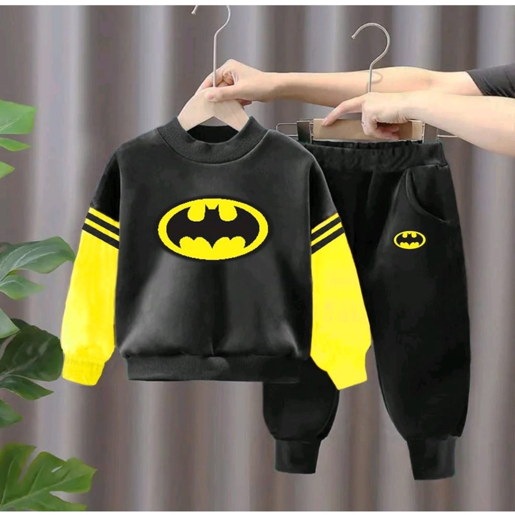 SETELAN JAKET ANAK ANAK LAKI LAKI SETELAN SWEATER BATMAN 1-5 TAHUN SETELAN JAKET SETELAN KAOS BAJU ANAK LAKI LAKI BAJU ANAK PEREMPUAN /SETELAN ANAK /PAKAIAN ANAK /ATASAN ANAK TERMURAH/JAKET ANAK TERLARIS