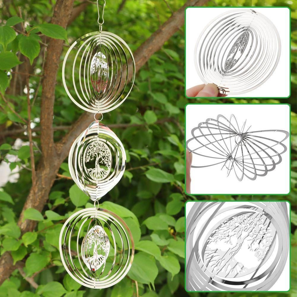 Lonceng Angin PREVA Set 3D Gantung Outdoor