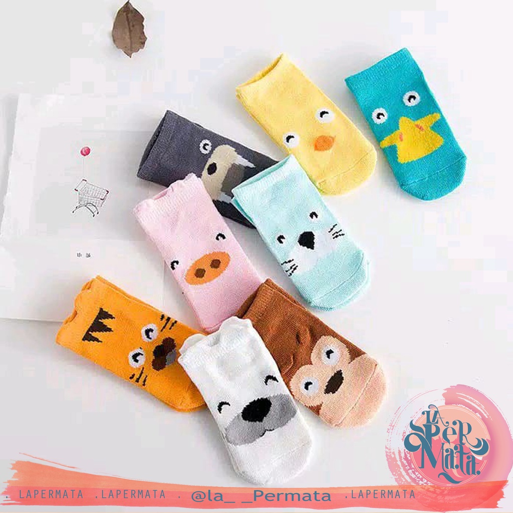 Kaos Kaki Anak BAYI Korean Style Anti Slip BAYI 3D Cute Animal - LPM Shop