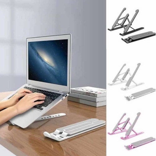 HOLDER STAND LIPAT LAPTOP - FOLDING STAND HOLDER LAPTOP MACBOOK IPAD / STAND LAPTOP / DUDUKAN LAPTOP 30093