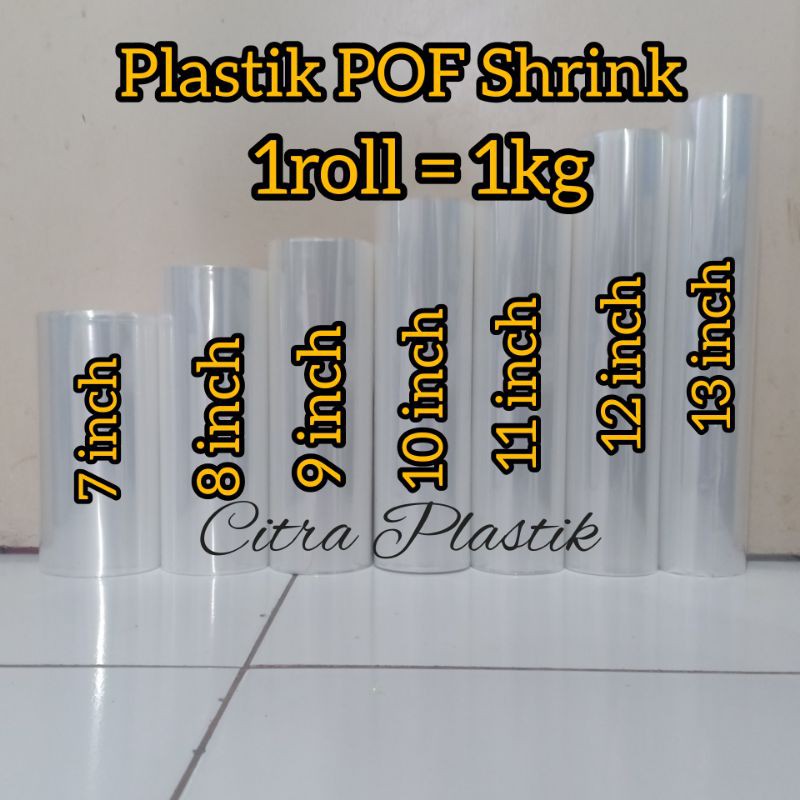 Plastik  POF Shrink Tipis 1kg Untuk Buku, Majalah,  HP