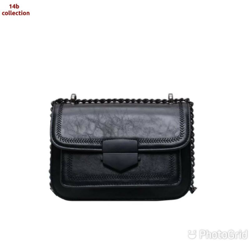 BATAM TAS BRANDED Tas Chanel Classic Flap So Black Patent Medium HITAM Seprem Box 1112 14B