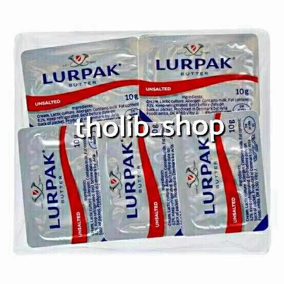

butter lurpak unsalted 10 x 10 gr