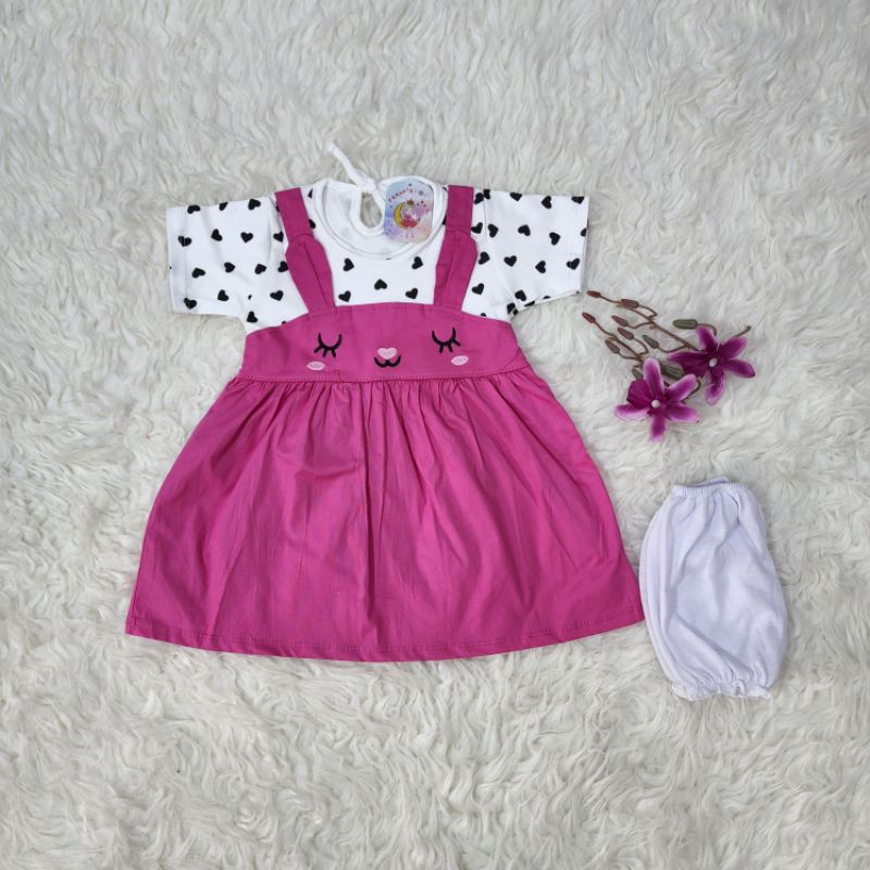 baju bayi perempuan set dress baby ksn8