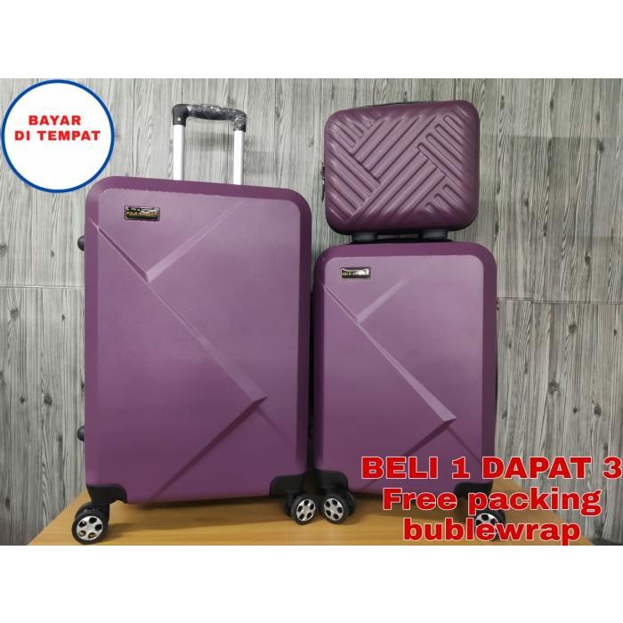 Koper Set 3In1 Koper Baju Polo 001 Koper Travel Wanita Murah 20+24+14
