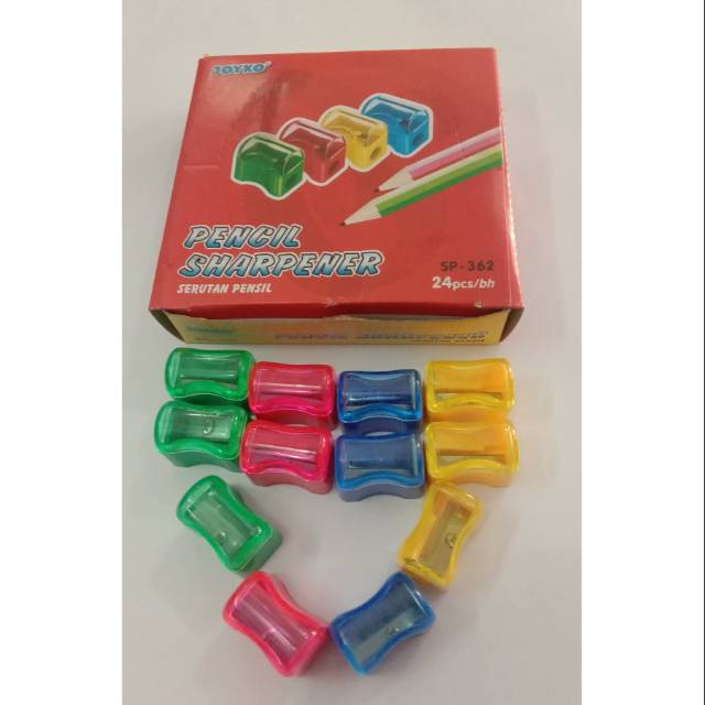 

Serutan/rautan/sharpener joyko 362/Roti satu pak isi 24 pcs