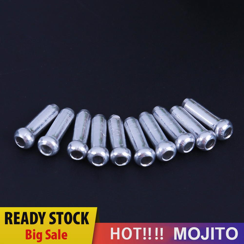 MOJITO 100pcs Aluminum Bike Bicycle Brake Shifter Inner Cable Tips Wire End Cap