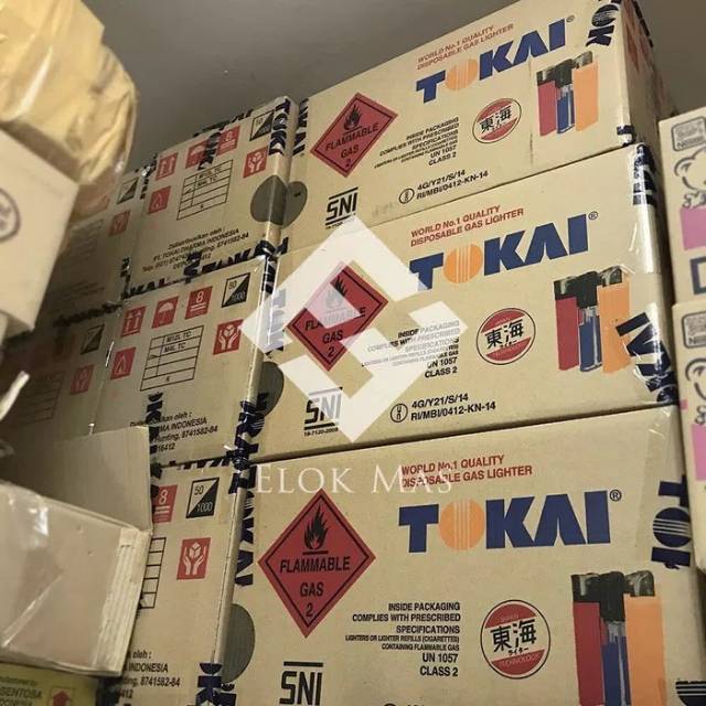 Korek Api Gas TOKAI per DUS isi 1000pcs (20box x 50pcs). PROMO Korekapi Grosir. GOJEK