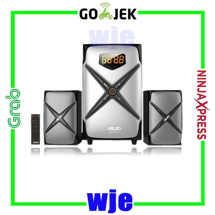 Speaker Active LAD Multimedia 2.1 Lad-2157 Bluetooth - BASS mantap