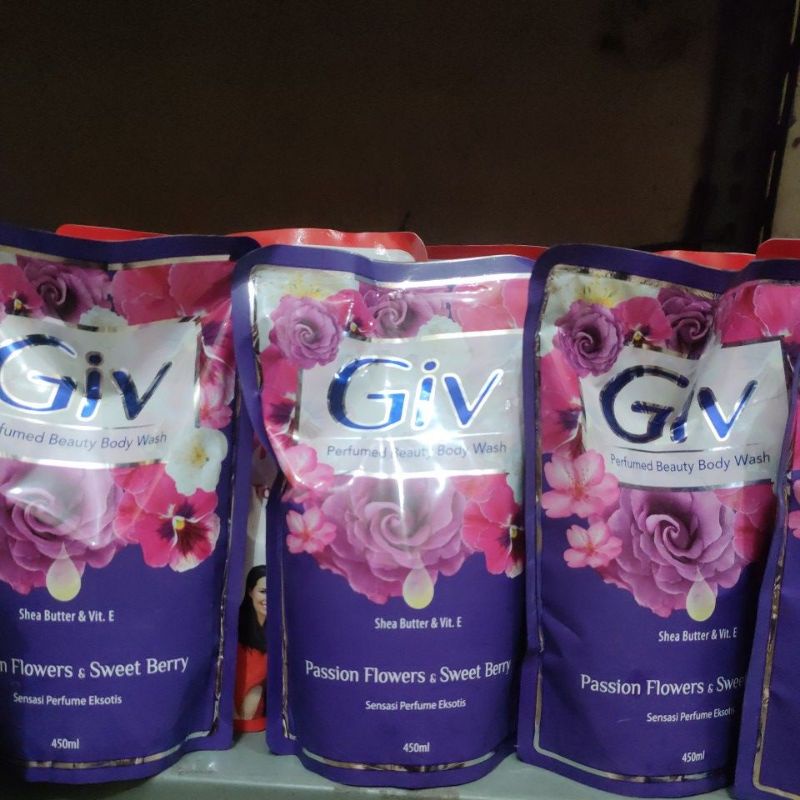 GIV BODY WASH SABUN MANDI CAIR REFFIL 400 ML