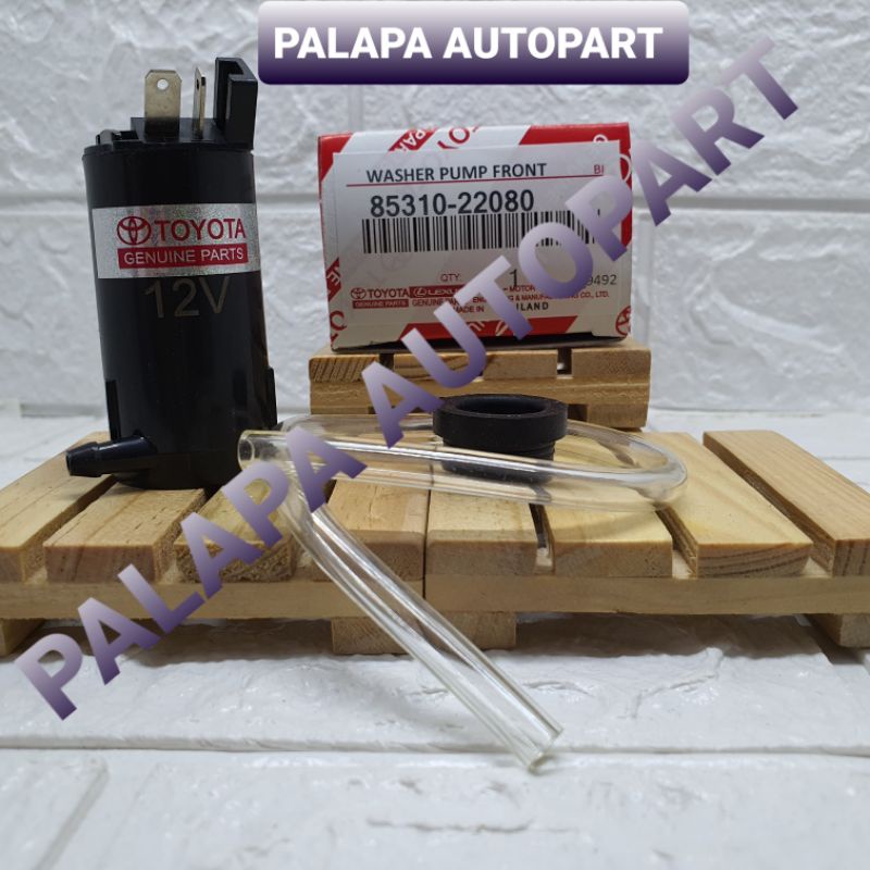 Motor washer kijang 5k pompa air wiper kijang 5k(+selang)