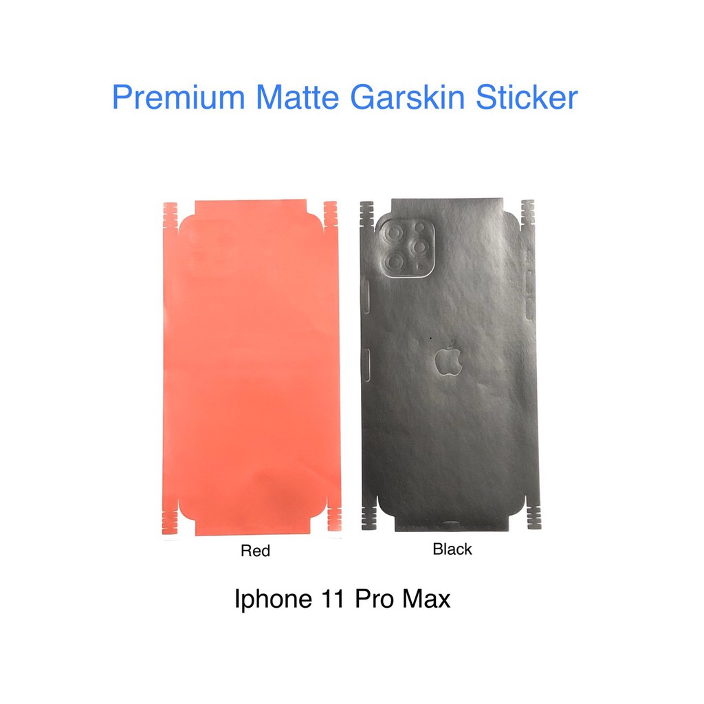 Iphone 11/Iphone 11 PRO/Iphone 11 PRO MAX Premium MATTE Skin/sticker/garskin case Cover Full - Hitam