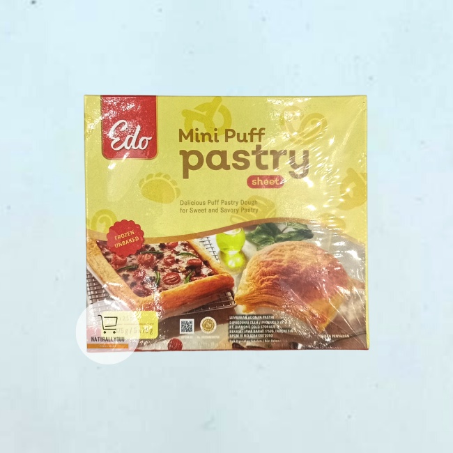 Edo Puff Pastry Sheet 750gr / Mini Puff Pastry 375gr Kulit Croffle Kulit Croissant