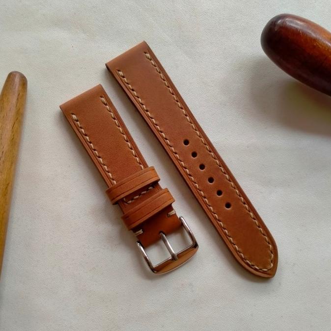 Tali Jam Kulit Asli Sapi 22Mm Cocok Utk Seiko Turtle Spinnaker Orient Terbaru