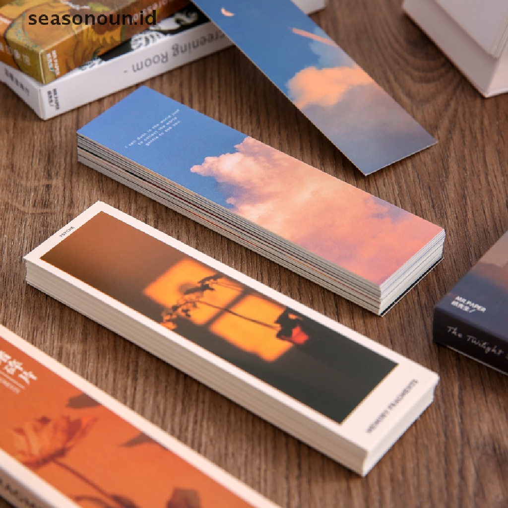 【seasonoun】 30 pcs/1 lot Warm series Paper bookmarks bookmarks For Books/Share/Tab .