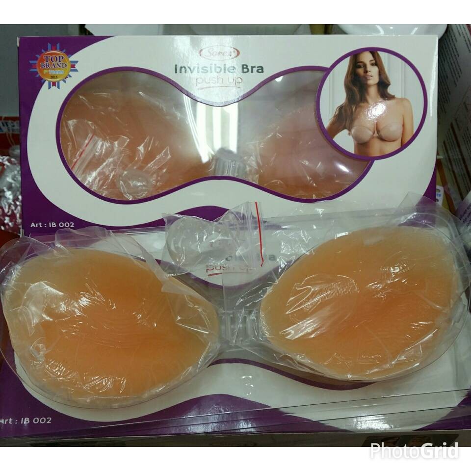 SILICONE BRA PUSH UP ( Size a + b + c ) TEBAL Merk SOREX 