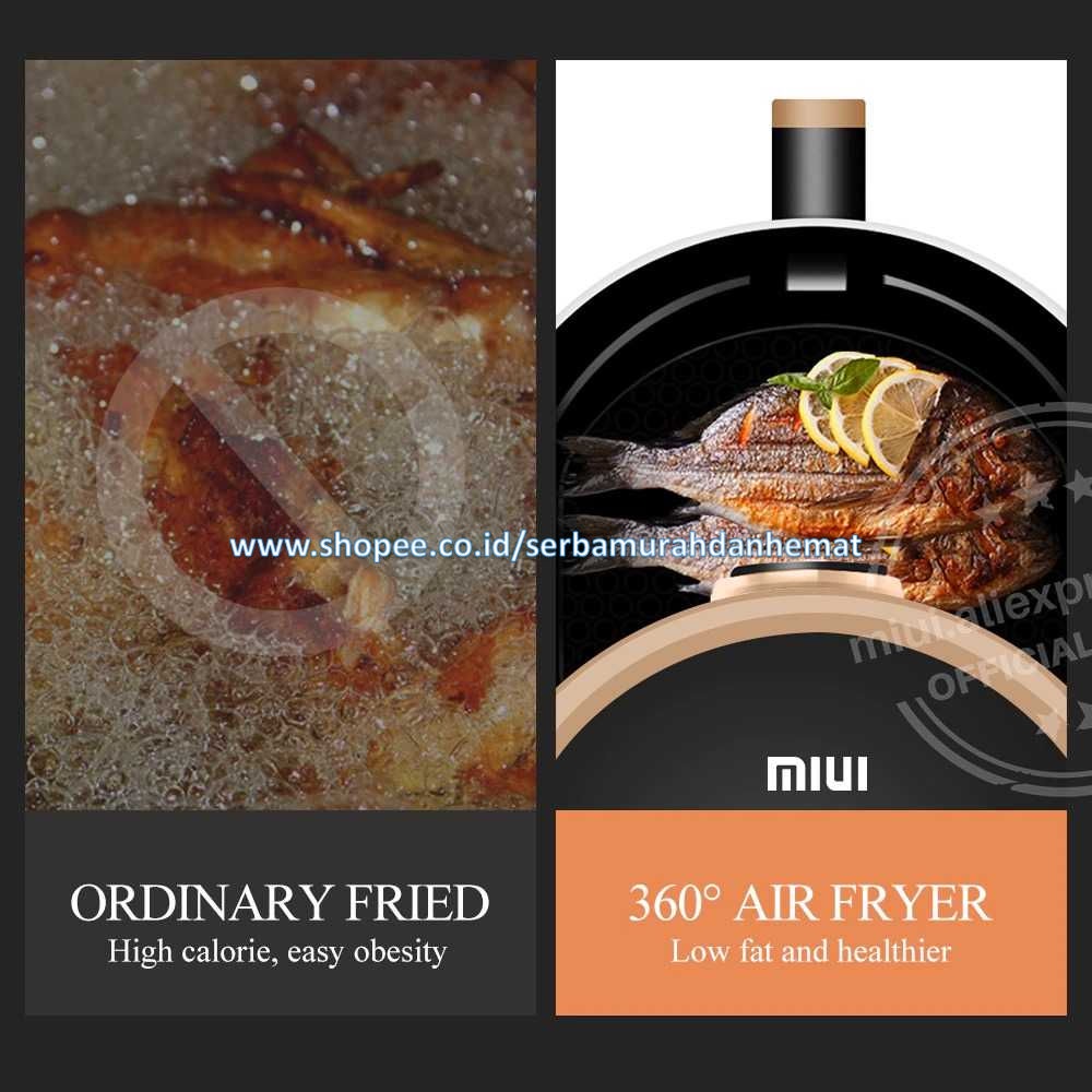 MIUI Smart Air Fryer Mesin Penggoreng Tanpa Minyak 3 L