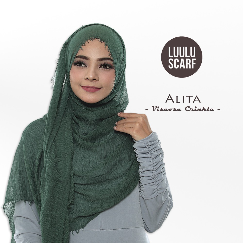 Produk Promo Luulu Scarf Alita Polos Hijab Pashmina Import