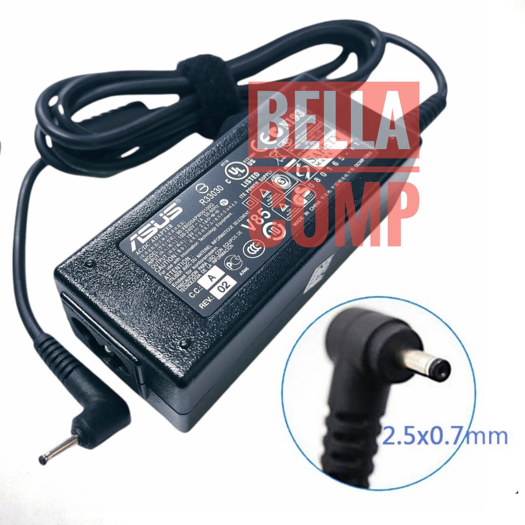 ASUS 19V 2.1A AD6630 ADAPTOR CHARGER LAPTOP ASUS Eee PC 1001HA 1001P 1001PX 1005HA 1008HA X101H X101CH