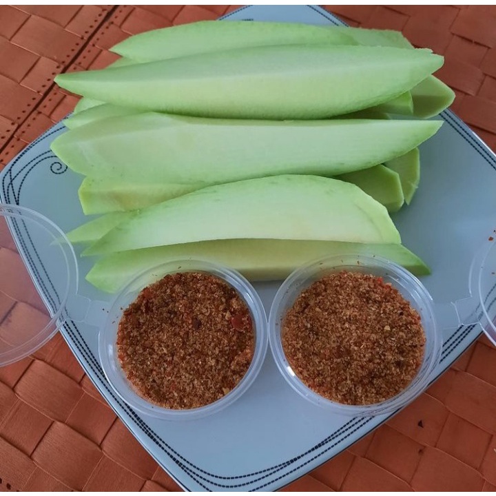 Paket Buah Mangga Muda utuh /cocok Buat rujak + sambel rujak Bangkok