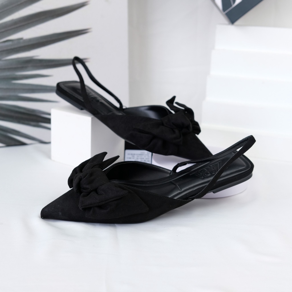 [7.7 Boombastis Sale⚡] - SENDAL WANITA FLAT MULES SANDAL ZS433 PREMIUM IMPORT