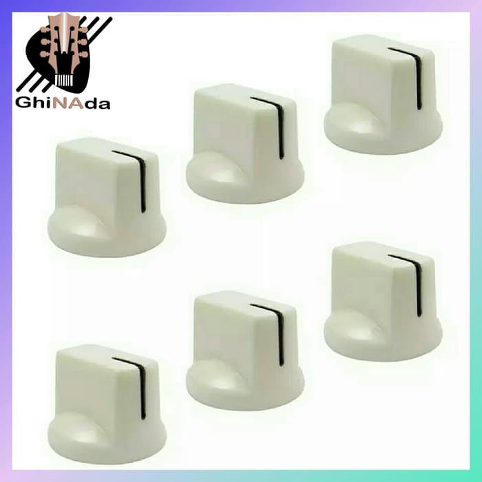 Jual Knob Potensio Pedal Efek / Amplifier Fulltone Style - Putih Diskon