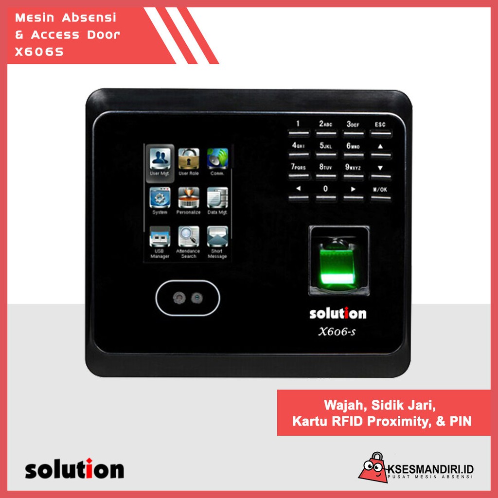 Mesin Absensi  Fingerprint dan Akses Pintu Solution X606-S