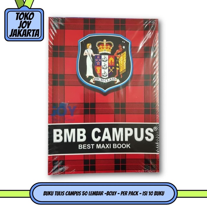 

)11(god) Buku Tulis Campus 50 Lembar -Boxy - per pack - isi 10 Buku
