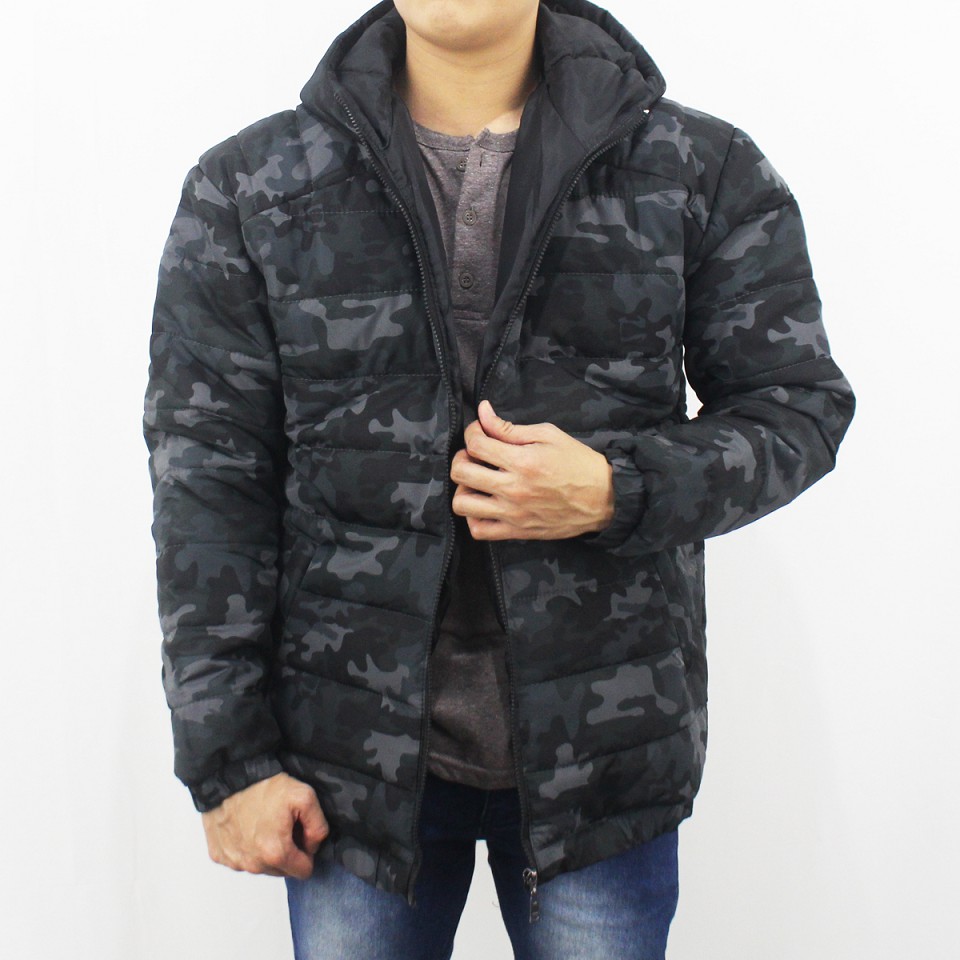 JAKET PUFFER CAMO ARMY TEBAL PRIA SIZE M L XL XXL  - JAKET WINTER - JAKET PARASUT TEBAL PRIA - JAKET GUNUNG TEBAL 01