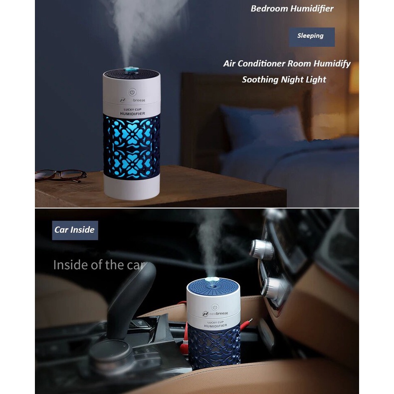 Car Humidifier Diffuser Aroma Therapy Pelembab Pewangi Mobil Mood Light