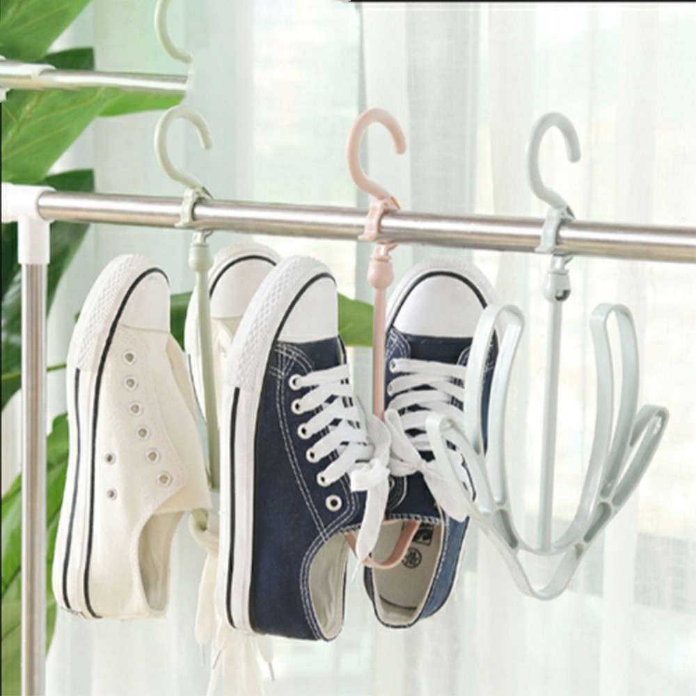 HOVELSHOP Gantungan Hanger Sepatu Sandal Syal Multifungsi Hanger Jemuran Sepatu