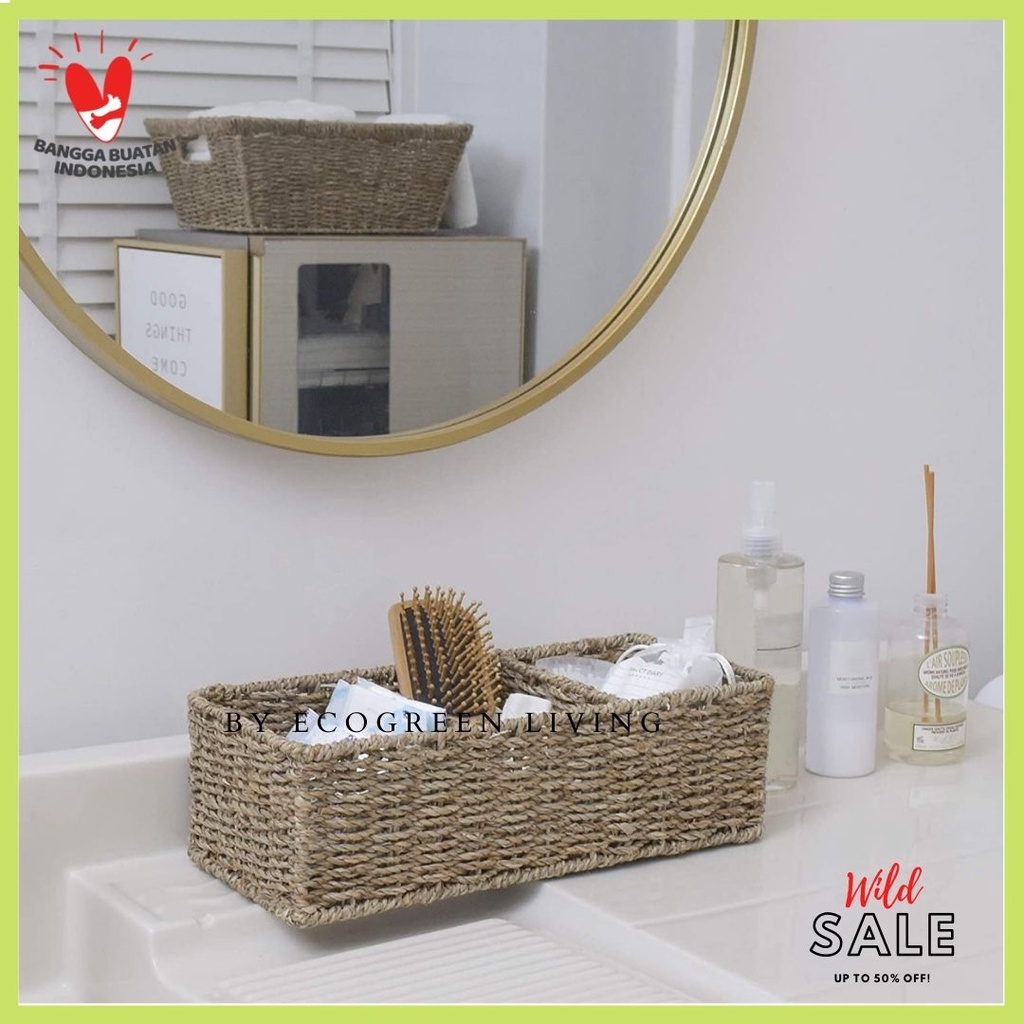 NEW - Water Hyacinth Storage Baskets , tempat tissue ,stationery supplies anyaman enceng gondok