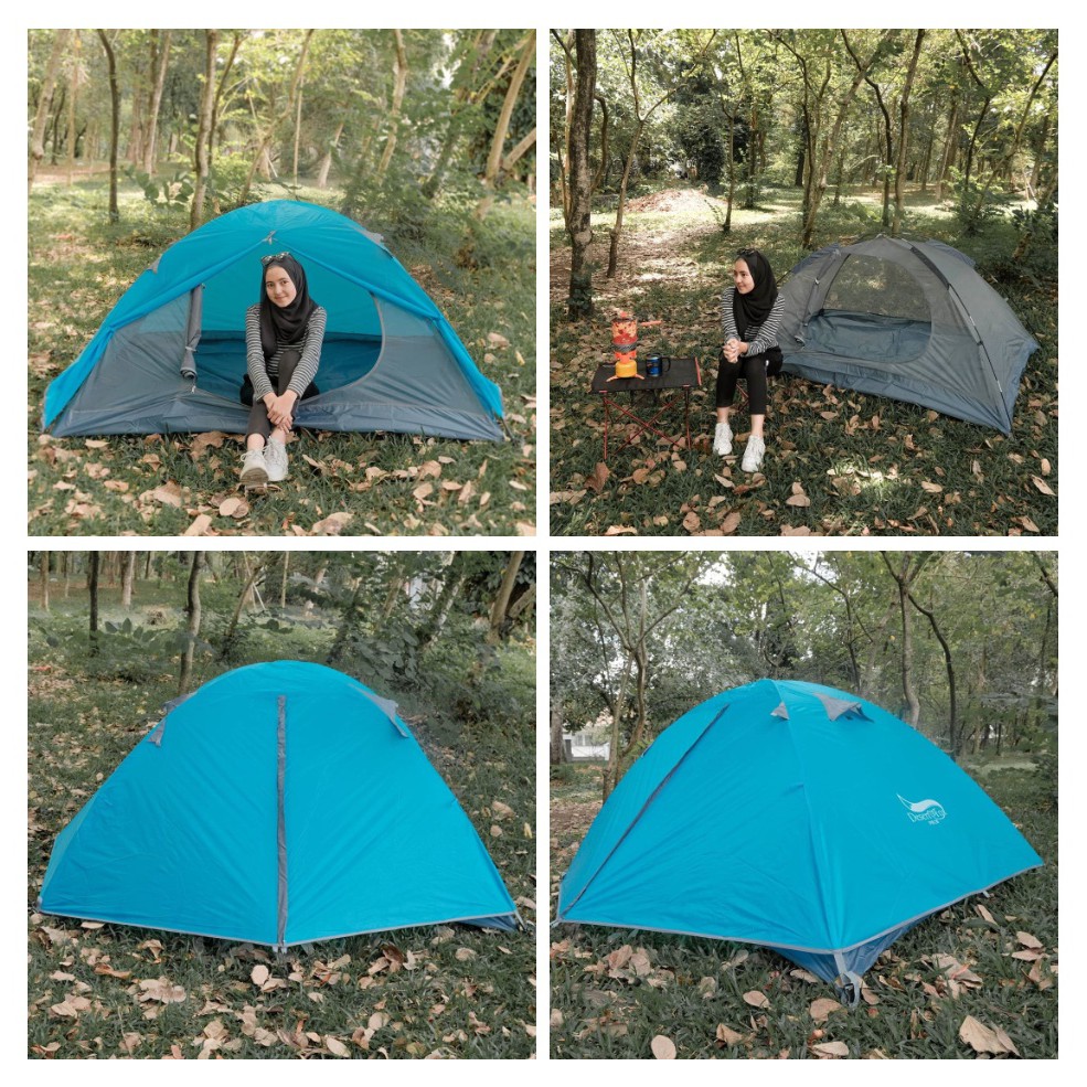 Desert&Fox Tenda Camping Backpacking Outdoor Tent Double Layer 2 Orang