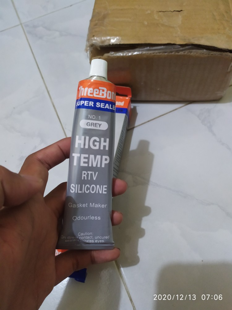 Lem Rtv Threebond Super Sealer High Temp Silicon Grey 75gr