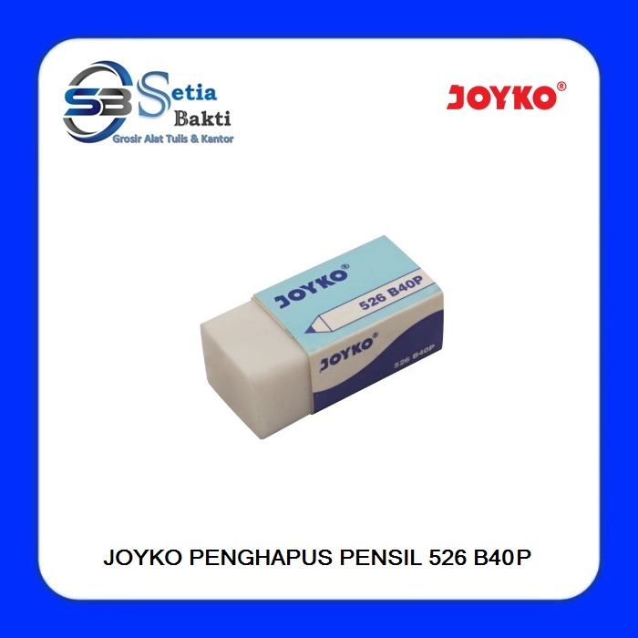 

JOYKO Penghapus Pensil Putih Kecil 526 B40P - 1 Pcs
