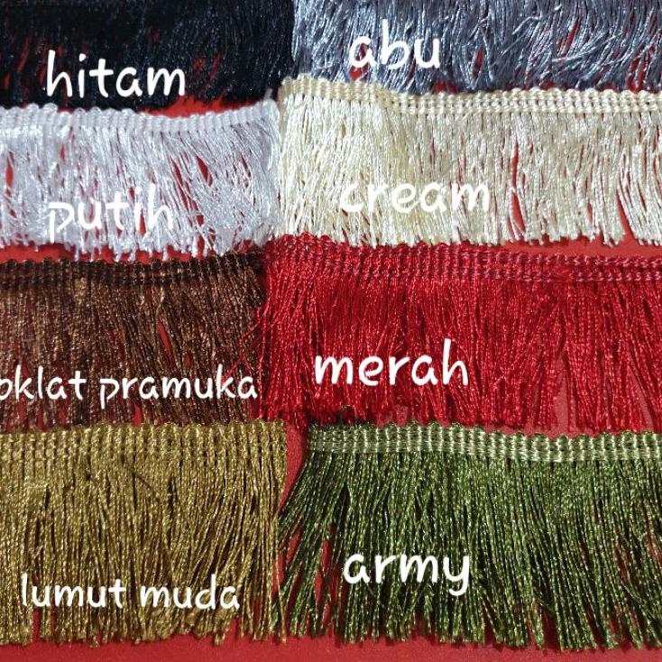Renda Rumbai Katun Lebar 5 cm/+-15 yard