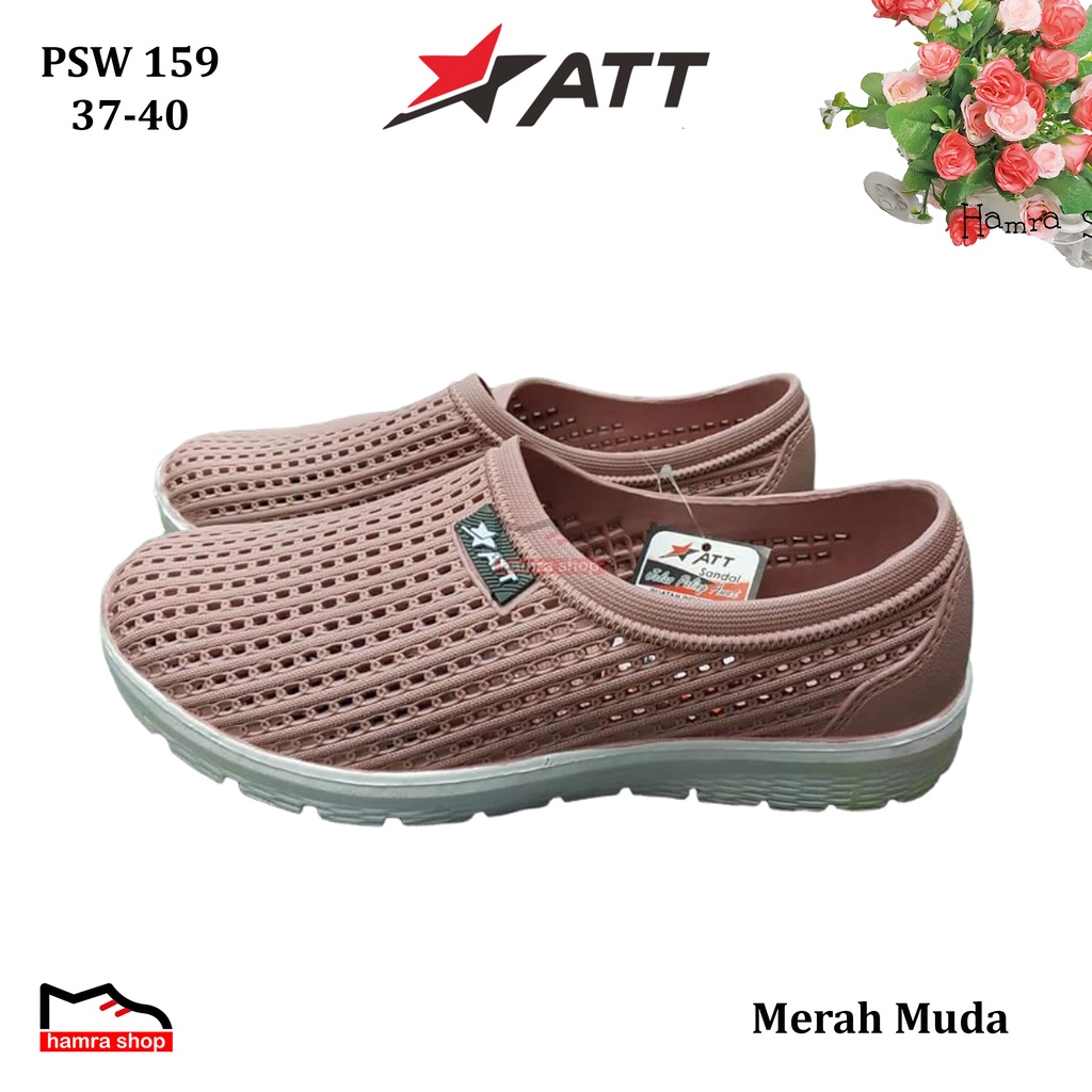 Sepatu Slip On Wanita Dewasa ATT bahan Karet PSW 159