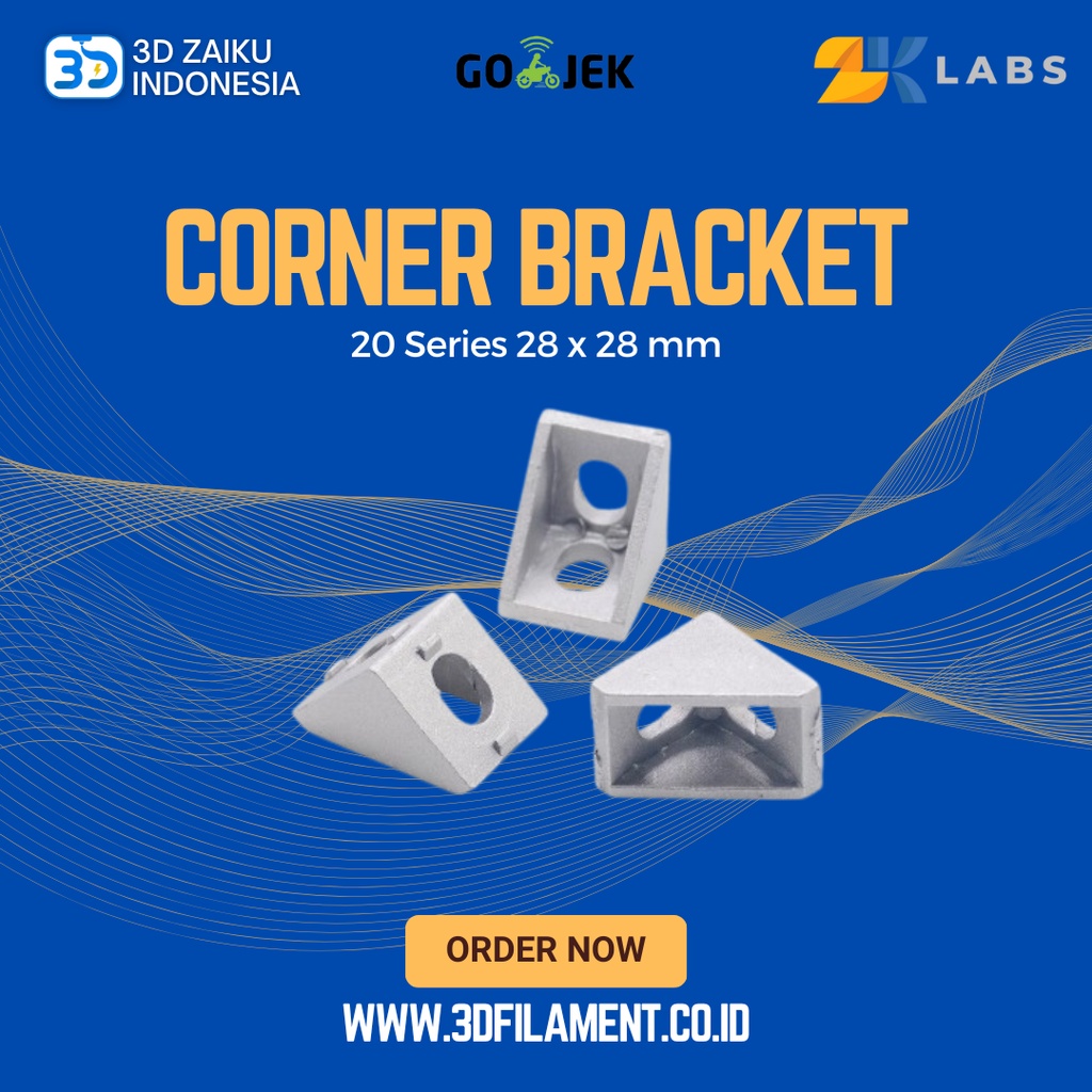 Reprap Corner Bracket 20 Series 28 x 28 mm