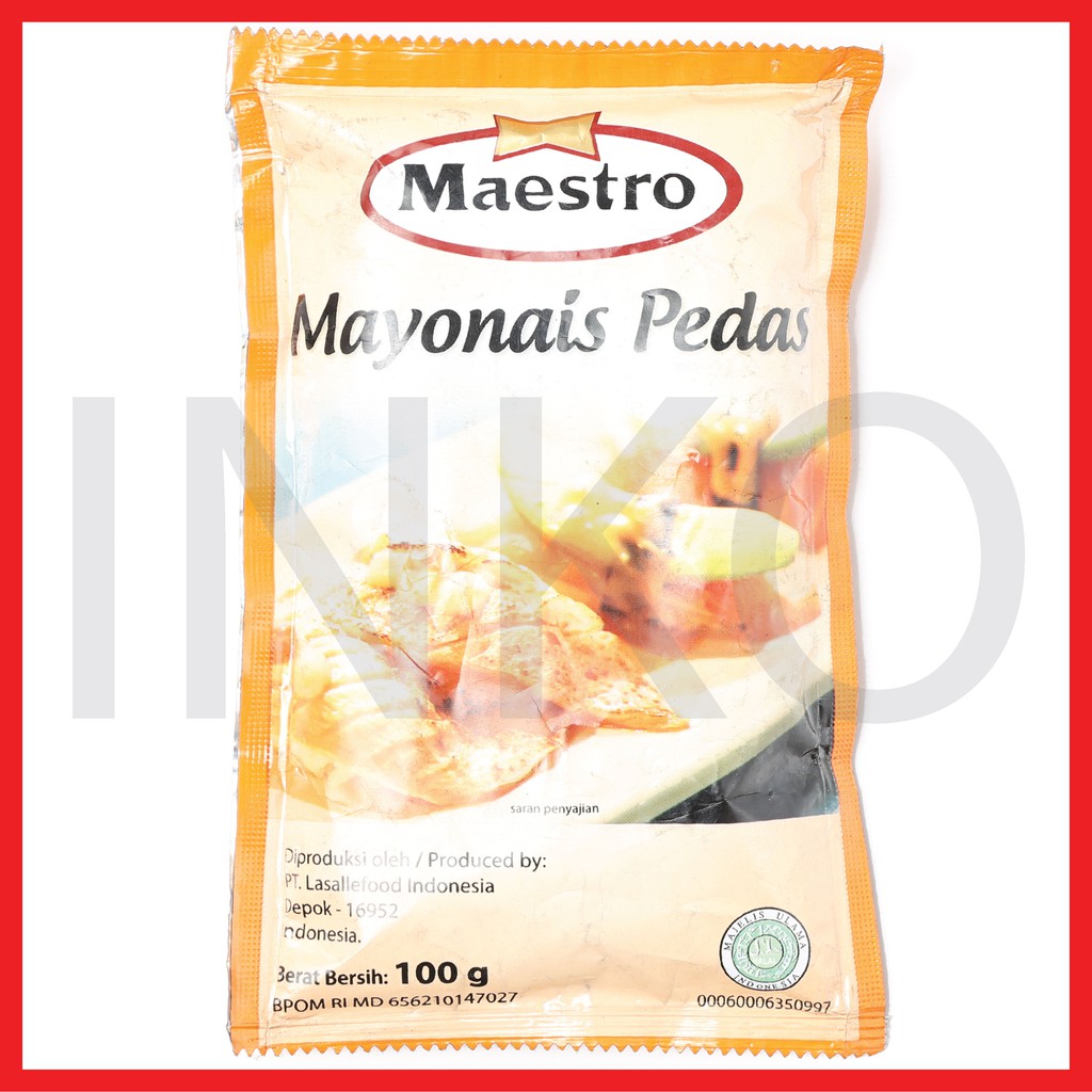 

MAESTRO MAYONNAISE MAYONAIS PEDAS SACHET 100GR