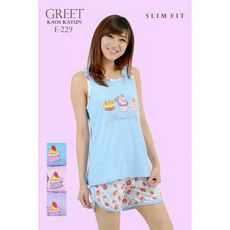 Greet Night Wear Baju Tidur E-229 HB