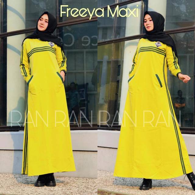 FREEYA maxi dress by Ran88 ( CEK STOK)