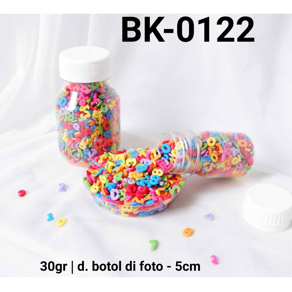 

BK-0122 Sprinkles sprinkle sprinkel 30gr 30 gram konfetti angka yamama baking grosir murah sprinkles cake dekorasi mutiara trimit decoration story sprinklestory sprinklesstory sprinkle story yamama baking