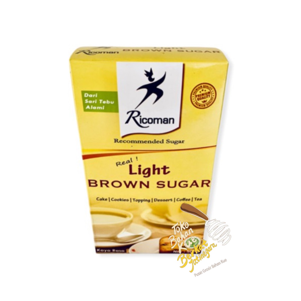 

Ricoman Light & Dark Brown Sugar / Gula Aren / KARTONAN