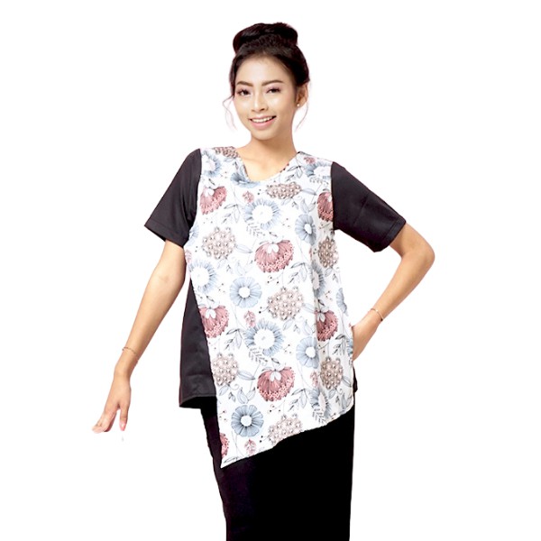 

Mamibelle Kay Blouse Layer Menyusui & Hamil Nursing Wear White Premium