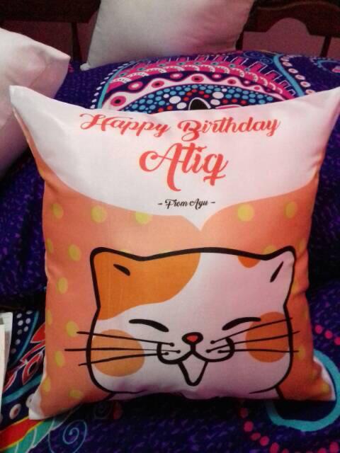 Bantal Custom / Bantal Foto / Bantal Kado / Bantal Kado Wedding Ultah Wisuda / Bantal Polos