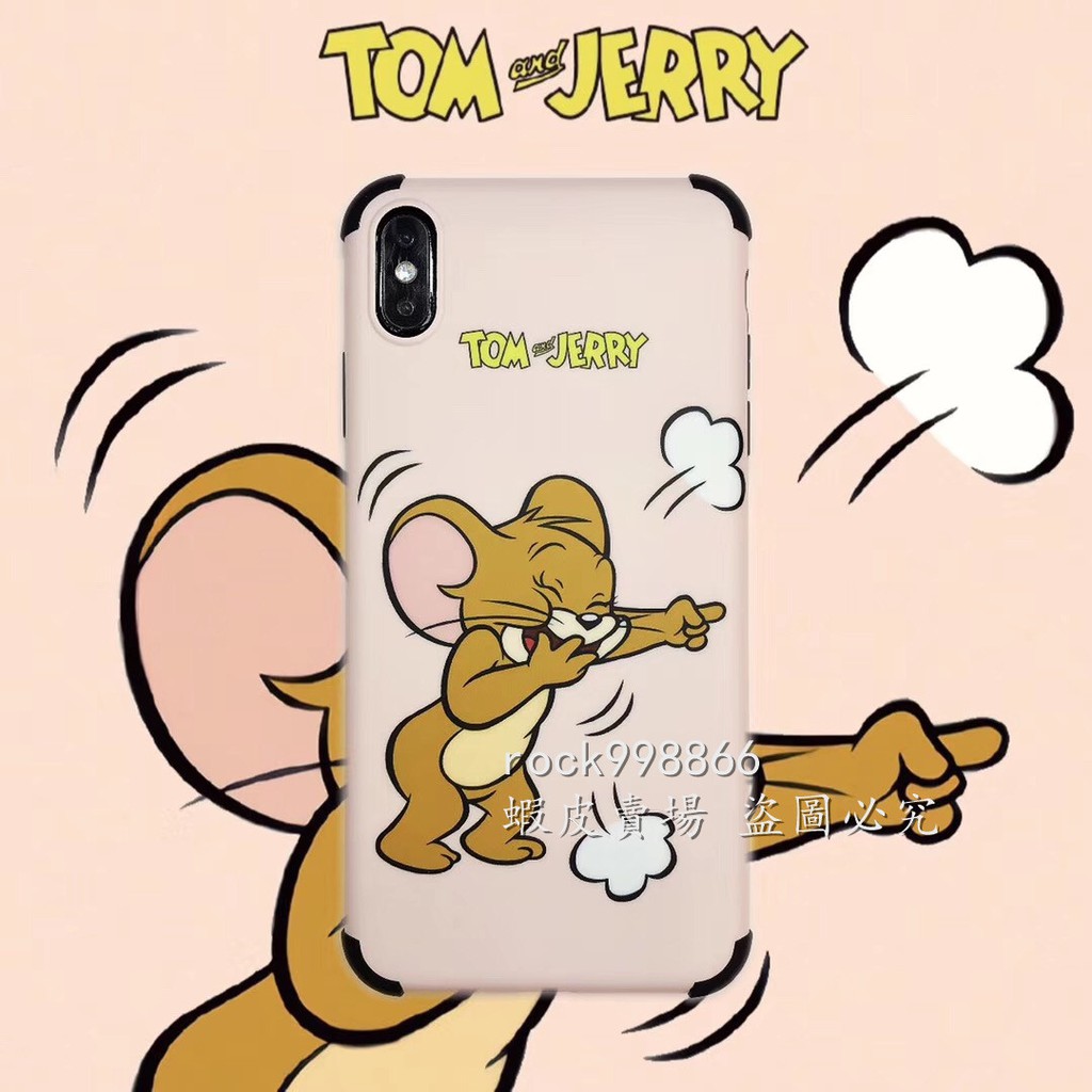 Casing Gambar Kartun Tom & Jerry Tom Cat And Jerri Mouse Untuk Iphone