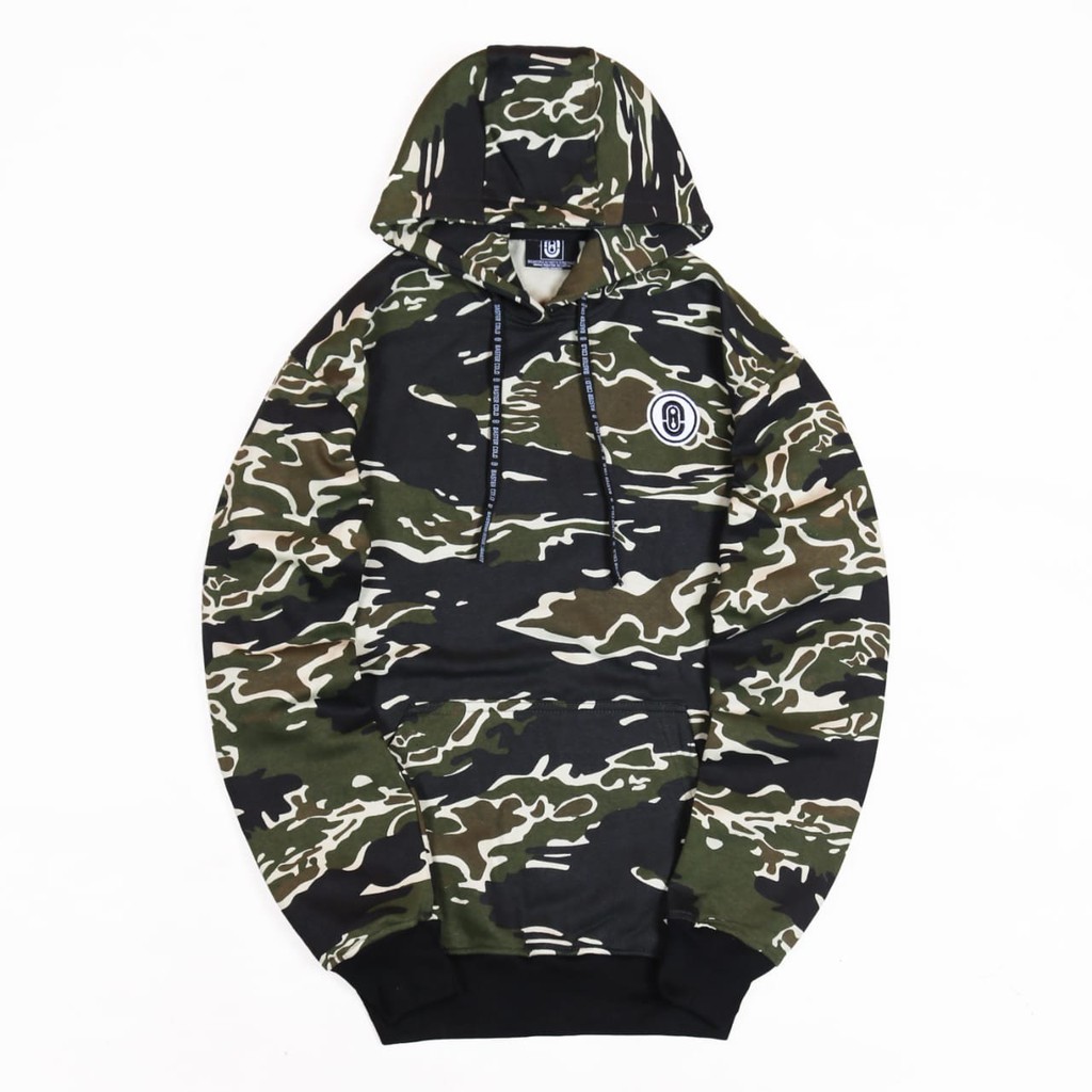 JAKET SWEATER HOODIE BSTR CAMO LOGO APLIKASI PROGRES UNISEX PREMIUM QUALITY