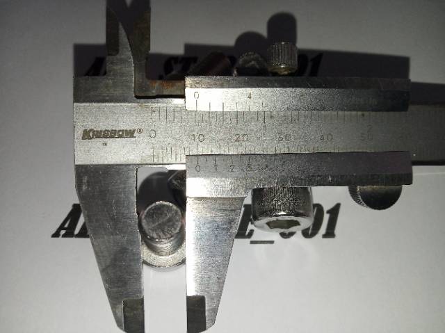 Baut L M10 x 16 (1.6cm) drat halus 1.25 stainless 304