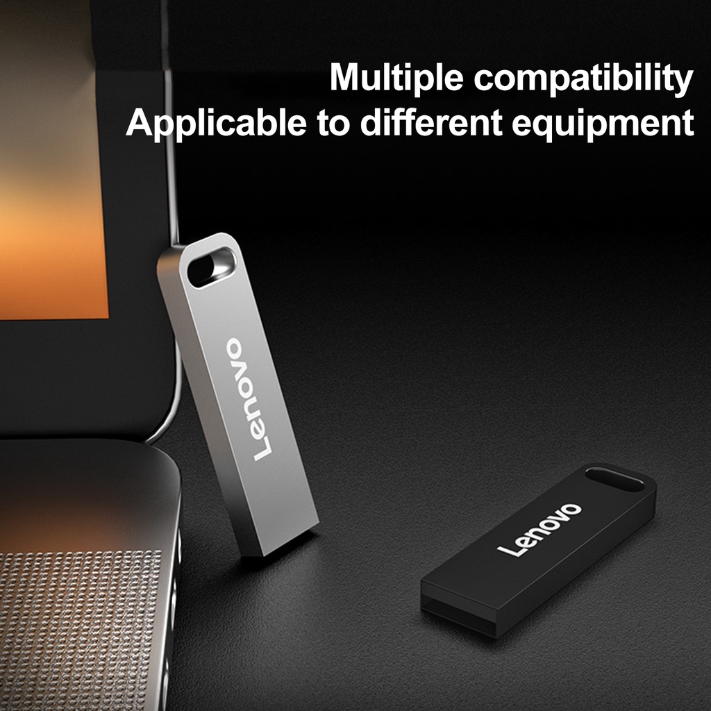 (Huluboy) Lenovo U Disk 512GB / 1TB / 2TB Anti Air Bahan Metal